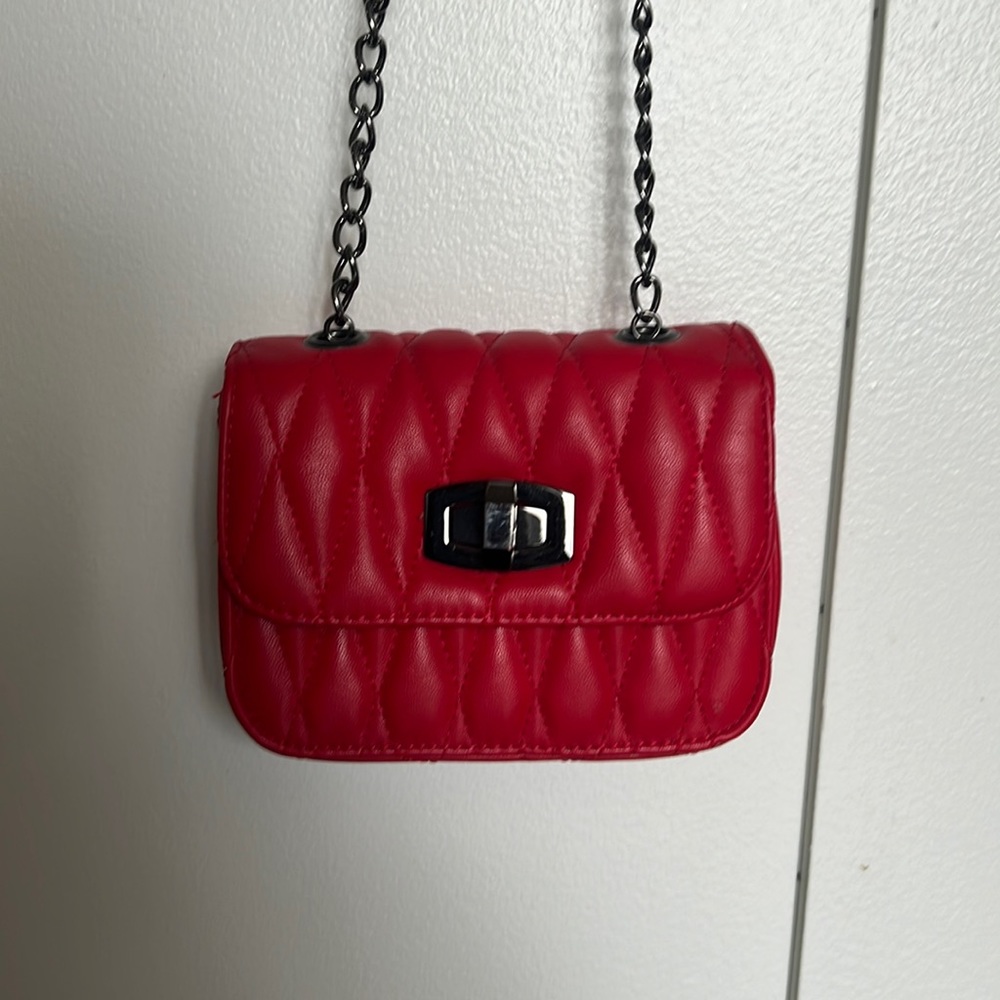 Red crossbody bag from express